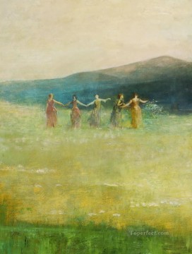 1890年夏 トーマス・デューイング Oil Paintings